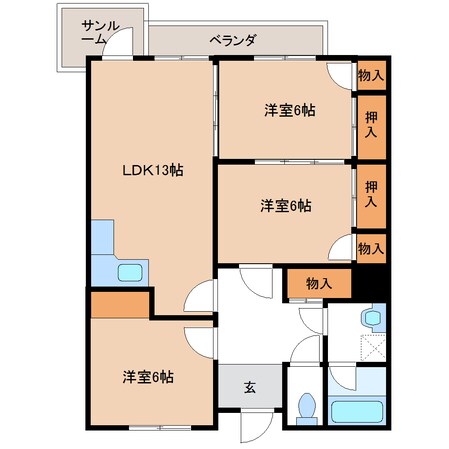 むらかみマンションの物件間取画像